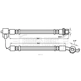 Flexible de frein BORG & BECK OEM 9094702C81