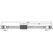 BORG & BECK BBH7743 - Flexible de frein
