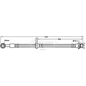 Flexible de frein BORG & BECK OEM 01465SDAA01