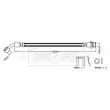 BORG & BECK BBH7756 - Flexible de frein