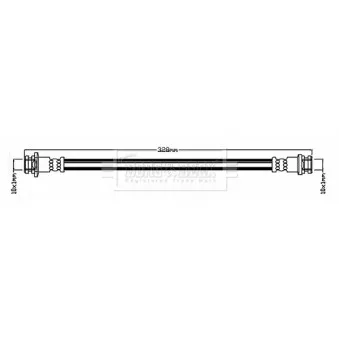 Flexible de frein BORG & BECK OEM 4709848