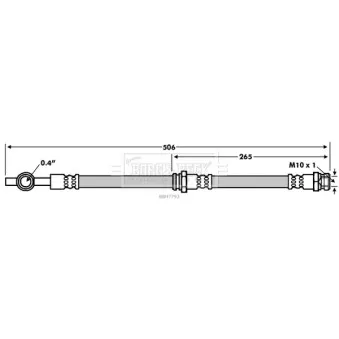 Flexible de frein BORG & BECK OEM 5881226250