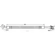 BORG & BECK BBH7799 - Flexible de frein