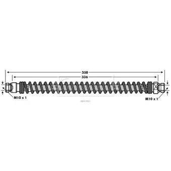 Flexible de frein BORG & BECK OEM 587353E100