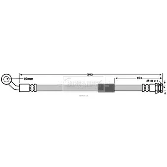 Flexible de frein BORG & BECK OEM NF4743810