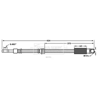 Flexible de frein BORG & BECK OEM 13297785