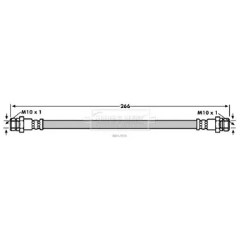Flexible de frein BORG & BECK OEM 1Q0611775A