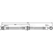 BORG & BECK BBH7863 - Flexible de frein