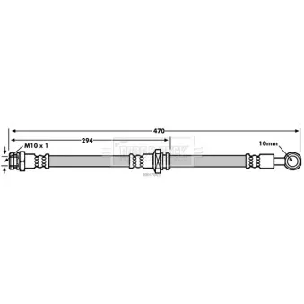 Flexible de frein BORG & BECK OEM 51550M76G20