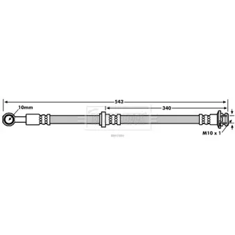 Flexible de frein BORG & BECK BBH7866