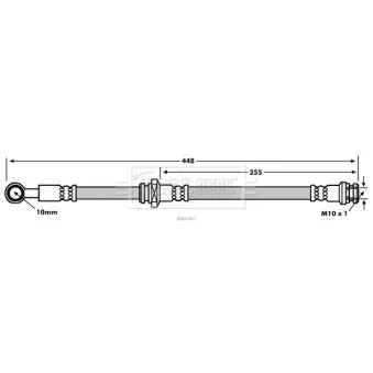 Flexible de frein BORG & BECK OEM 5155080G00