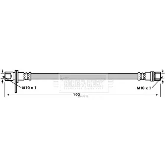 Flexible de frein BORG & BECK BBH7878