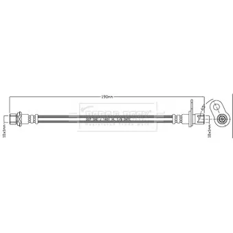 Flexible de frein BORG & BECK OEM 90947W2046
