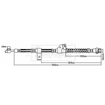 Flexible de frein BORG & BECK OEM 587322G000