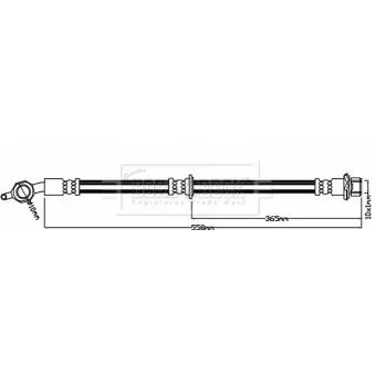 Flexible de frein BORG & BECK OEM 9094702G50