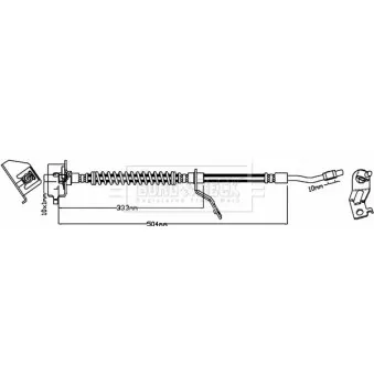 Flexible de frein BORG & BECK OEM 587311K000