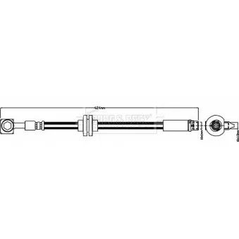 Flexible de frein BORG & BECK BBH8007 pour OPEL ASTRA 1.4 LPG - 140cv