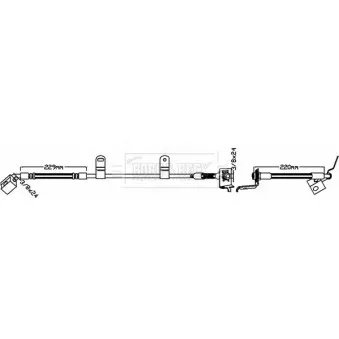BORG & BECK BBH8013 - Flexible de frein