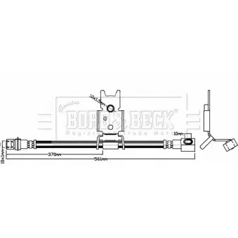 BORG & BECK BBH8030 - Flexible de frein