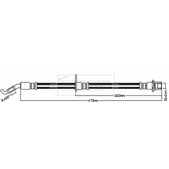 Flexible de frein BORG & BECK BBH8044