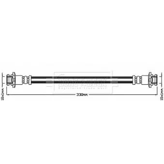 Flexible de frein BORG & BECK OEM 462141KA0B