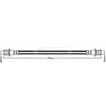Flexible de frein BORG & BECK BBH8048