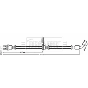 Flexible de frein BORG & BECK BBH8059