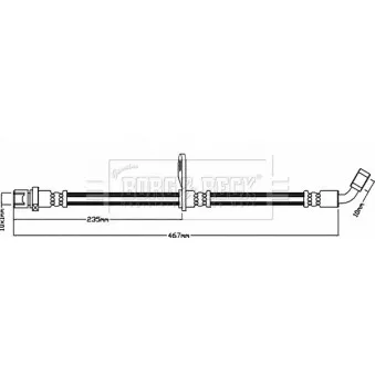 Flexible de frein BORG & BECK BBH8060