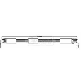 Flexible de frein BORG & BECK OEM 3D0611701E