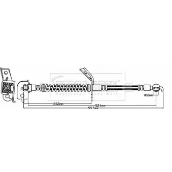 Flexible de frein BORG & BECK OEM 587322L000