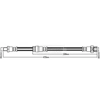 Flexible de frein BORG & BECK BBH8132