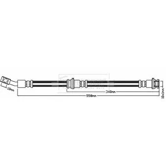 Flexible de frein BORG & BECK BBH8143