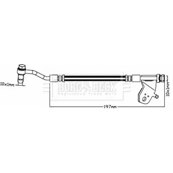 Flexible de frein BORG & BECK OEM 587371J300