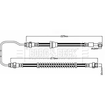 Flexible de frein BORG & BECK BBH8194