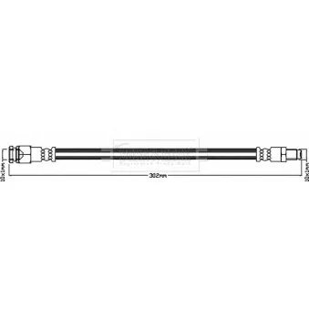 Flexible de frein BORG & BECK OEM 4650B133