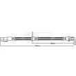 BORG & BECK BBH8198 - Flexible de frein