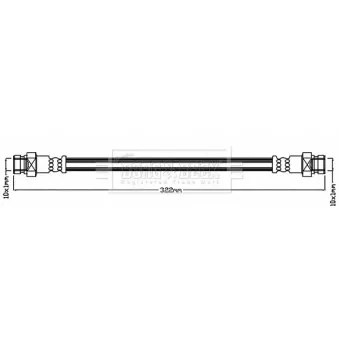Flexible de frein BORG & BECK BBH8234