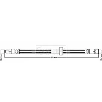 BORG & BECK BBH8297 - Flexible de frein