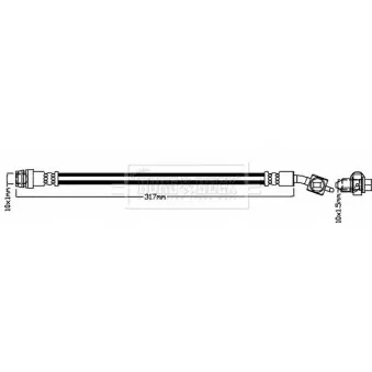 Flexible de frein BORG & BECK OEM 31341510