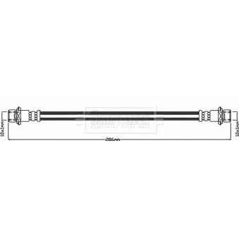 Flexible de frein BORG & BECK OEM 90947W2036