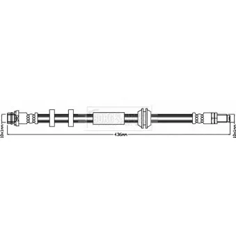 Flexible de frein BORG & BECK OEM 31261880