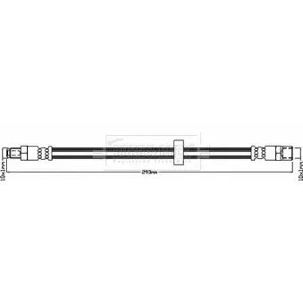 Flexible de frein BORG & BECK OEM 30792533