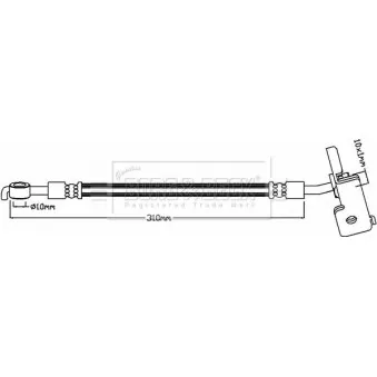 BORG & BECK BBH8416 - Flexible de frein