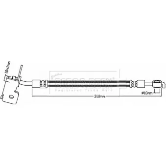 BORG & BECK BBH8417 - Flexible de frein