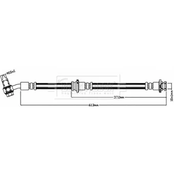 Flexible de frein BORG & BECK OEM 462104EA2B