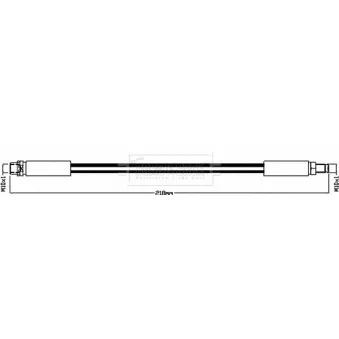Flexible de frein BORG & BECK OEM 4E0611775A