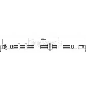 Flexible de frein BORG & BECK OEM 32246104
