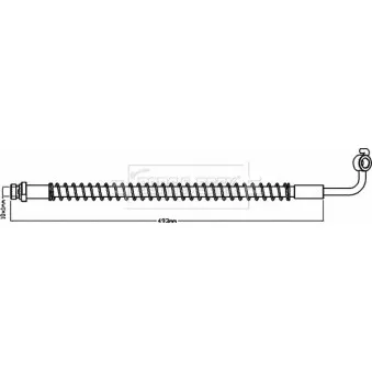 BORG & BECK BBH8486 - Flexible de frein