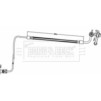 Flexible de frein BORG & BECK BBH8494 pour PEUGEOT 308 1.6 HDi / BlueHDi 115 - 115cv