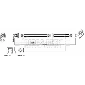 Flexible de frein BORG & BECK OEM 01466TA0A00
